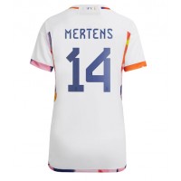 Maglie da calcio Belgio Dries Mertens #14 Seconda Maglia Femminile Mondiali 2022 Manica Corta